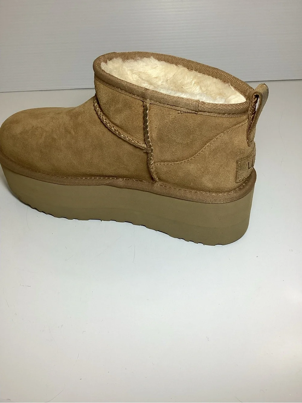 UGG Kids Chestnut Platform Suede Ankle Boot